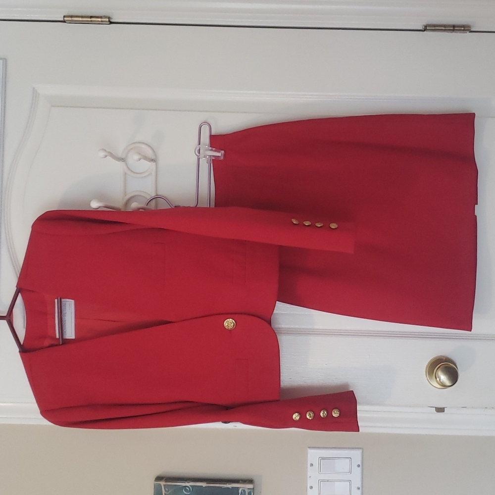 Italian Red pure virgin wool Suit